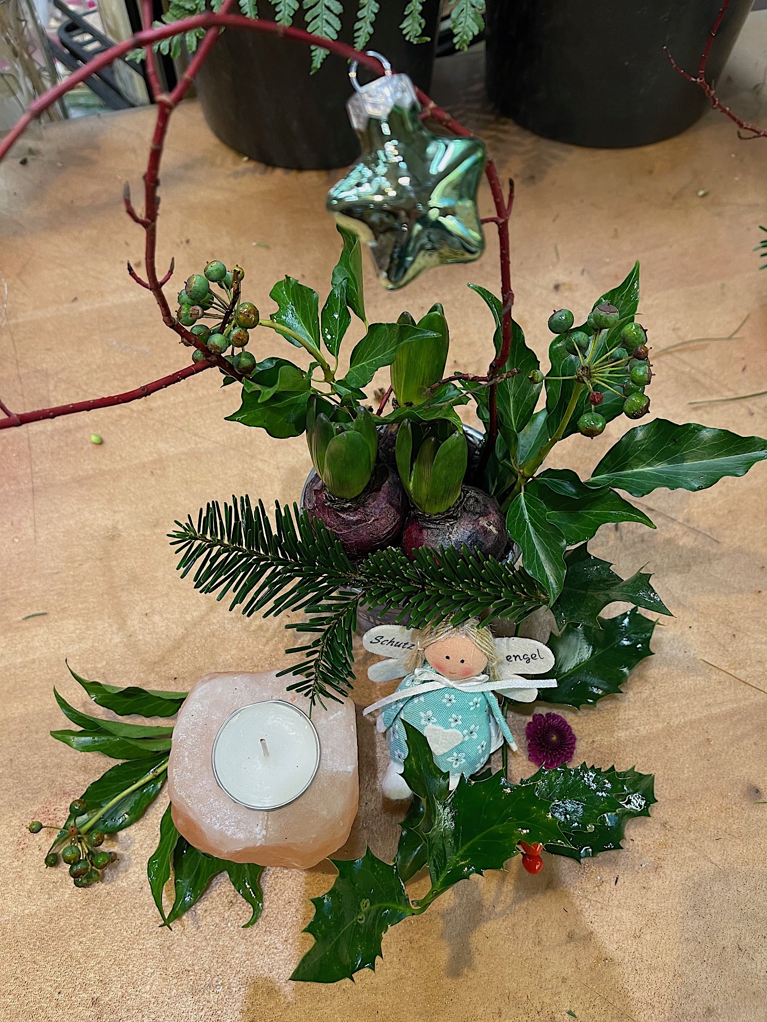 der blumige Lichtblick zu Weihnachten (i.8-11 cm Durchmesser)
