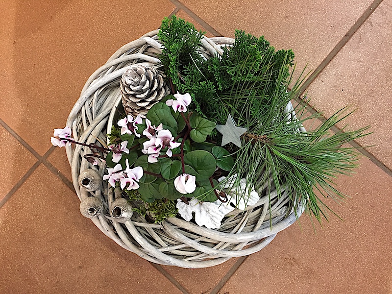 pflanzlicher Gruß zum Allerheiligen- Durchmesser aussen 40cm