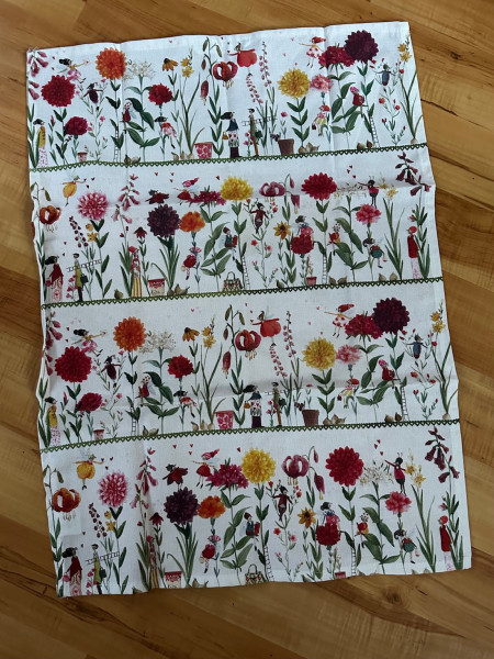 Geschirr Handtuch „Tanz in den Blumen“ ca 70x50cm