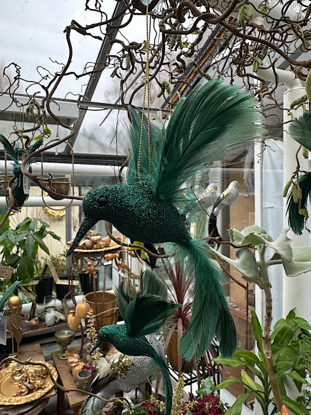 Kolibri in grün schillernd (13x13cm)